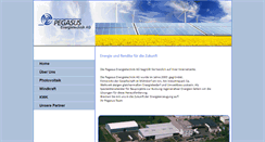 Desktop Screenshot of pegasus-et.com